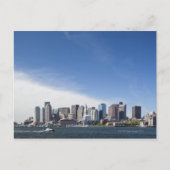 Boston Skyline, Massachuset Briefkaart (Voorkant)