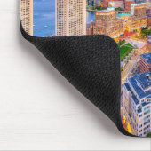 Boston Skyline, Massachusetts, Verenigde Staten Muismat (Hoek)