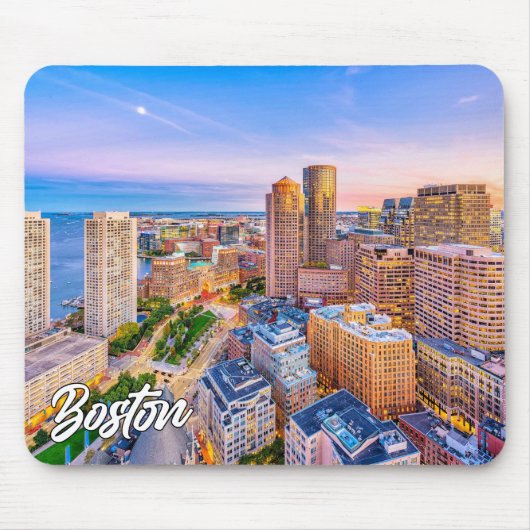 Boston Skyline, Massachusetts, Verenigde Staten Muismat (Voorkant)