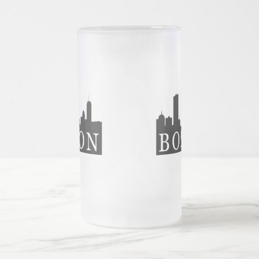Boston Skyline Matglas Bierpul (Center)