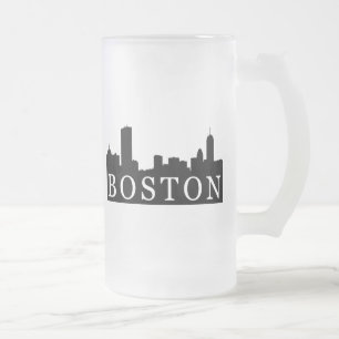 Boston Skyline Matglas Bierpul