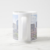 Boston Skyline met Custom House Tower Grote Koffiekop (Achterkant)