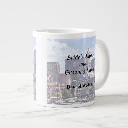 Boston Skyline met Custom House Tower Grote Koffiekop (Voorkant rechts)