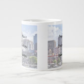 Boston Skyline met Custom House Tower Grote Koffiekop (Voorkant)