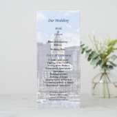 Boston Skyline met Custom House Wedding Program Programmakaart (Staand voorkant)