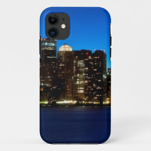 Boston skyline met maan Case-Mate iPhone case