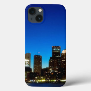 Boston skyline met maan Case-Mate iPhone case