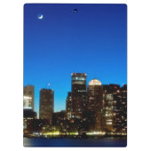 Boston skyline met maan klembord (Achterkant)