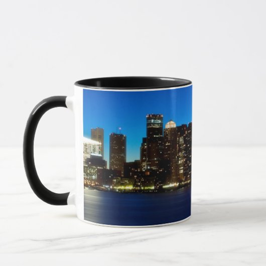 Boston skyline met maan mok (Links)