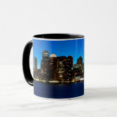 Boston skyline met maan mok (Voorkant links)