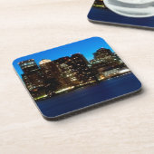 Boston skyline met maan onderzetter (Linkerzijde)