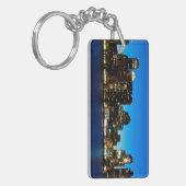 Boston skyline met maan sleutelhanger (Voorkant Links)