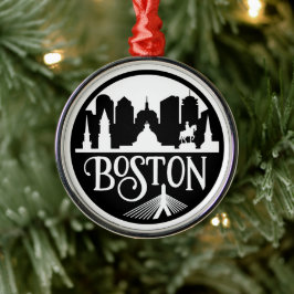 Boston Skyline Metalen Ornament