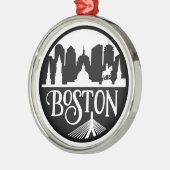 Boston Skyline Metalen Ornament (Links)