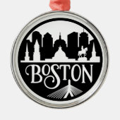 Boston Skyline Metalen Ornament (Voorkant)