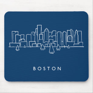 Boston Skyline Muismat