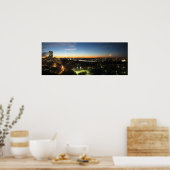 Boston Skyline op Sunset Poster (Keuken)