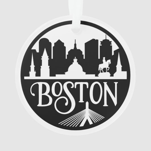 Boston Skyline Ornament (achterkant)