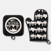 Boston Skyline Ovenwant & Pannenlap Set (Voorkant)