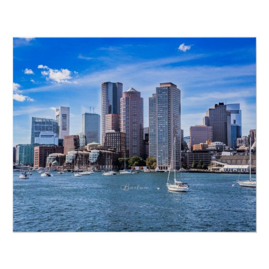 Boston Skyline Perfect Poster (Voorkant)
