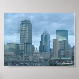 Boston Skyline Poster