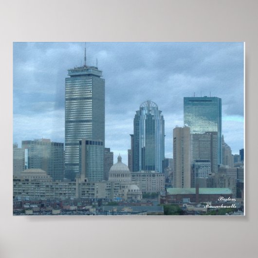 Boston Skyline Poster (Voorkant)