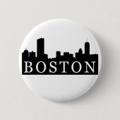 Boston Skyline Ronde Button 5,7 Cm (Voorkant)