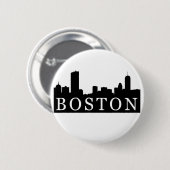 Boston Skyline Ronde Button 5,7 Cm (Voorkant /achterkant)