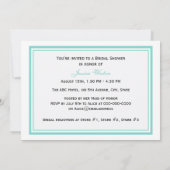 Boston skyline silhouet ingelijst H Vrijgezellenfe Kaart (Achterkant)