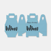 Boston Skyline Silhouette  Bedankdoosjes (Uitgevouwen)