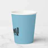 Boston Skyline Silhouette  Papieren Bekers (Links)