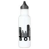 Boston Skyline Silhouette Waterfles (Links)