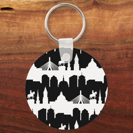 Boston Skyline Sleutelhanger (Achterkant)