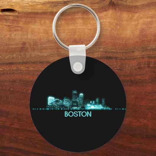 Boston Skyline Sleutelhanger (Voorkant)
