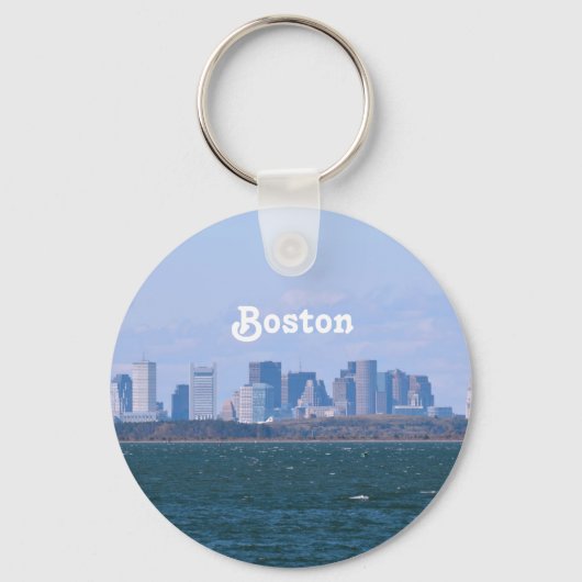 Boston Skyline Sleutelhanger (Voorkant)