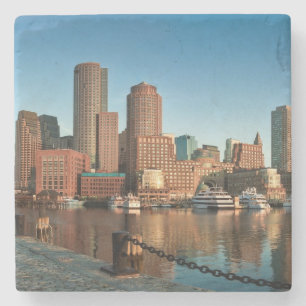 Boston skyline stenen onderzetter