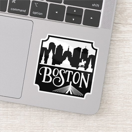 Boston Skyline Sticker (Detail)