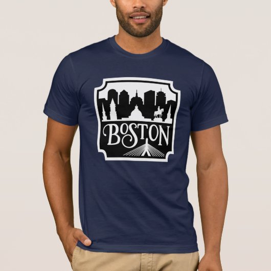 Boston Skyline T-shirt (Voorkant)