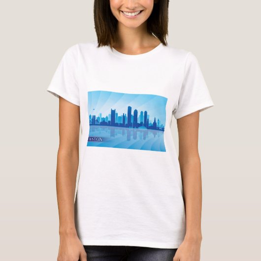 Boston Skyline T-shirt (Voorkant)