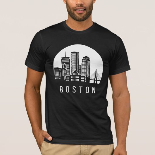 Boston Skyline T-shirt (Voorkant)