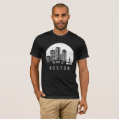 Boston Skyline T-shirt (Voorkant volledig)
