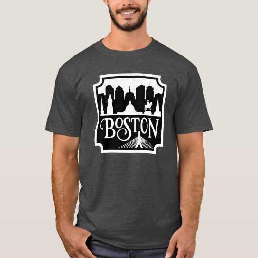 Boston Skyline T-shirt (Voorkant)