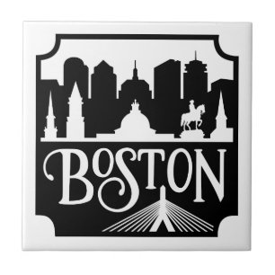 Boston Skyline Tegeltje