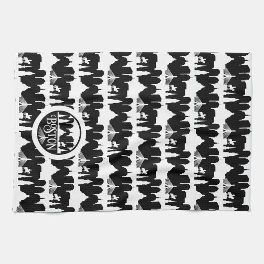 Boston Skyline Theedoek (Horizontaal)