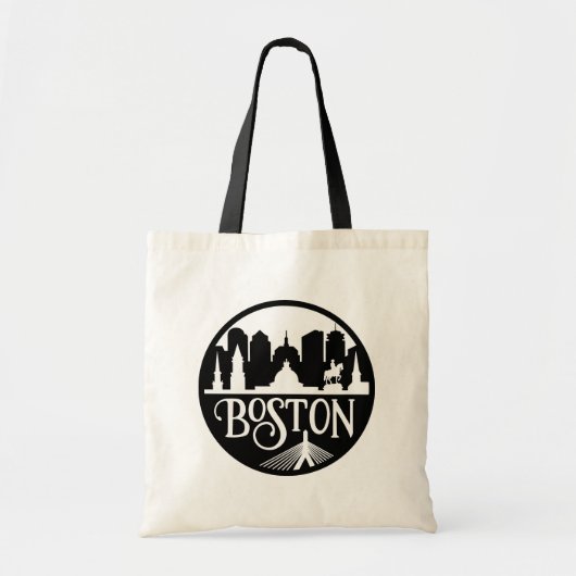 Boston Skyline Tote Bag (Voorkant)