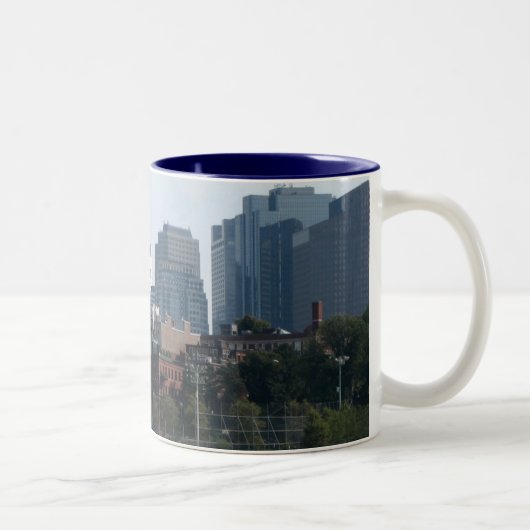 Boston Skyline Tweekleurige Koffiemok (Rechts)