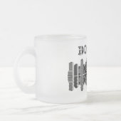 Boston Skyline Typografie Matglas Koffiemok (Links)