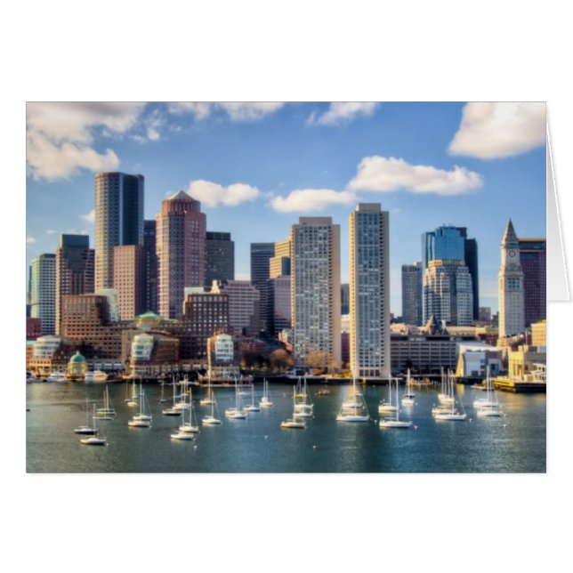 Boston skyline van waterfront (Voorkant Horizontaal)