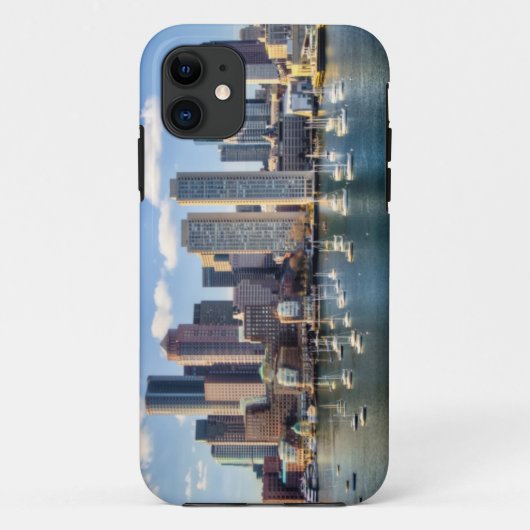 Boston skyline van waterfront Case-Mate iPhone case (Achterkant)