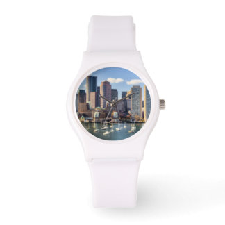 Boston skyline van waterfront horloge